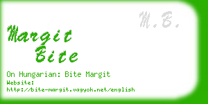 margit bite business card